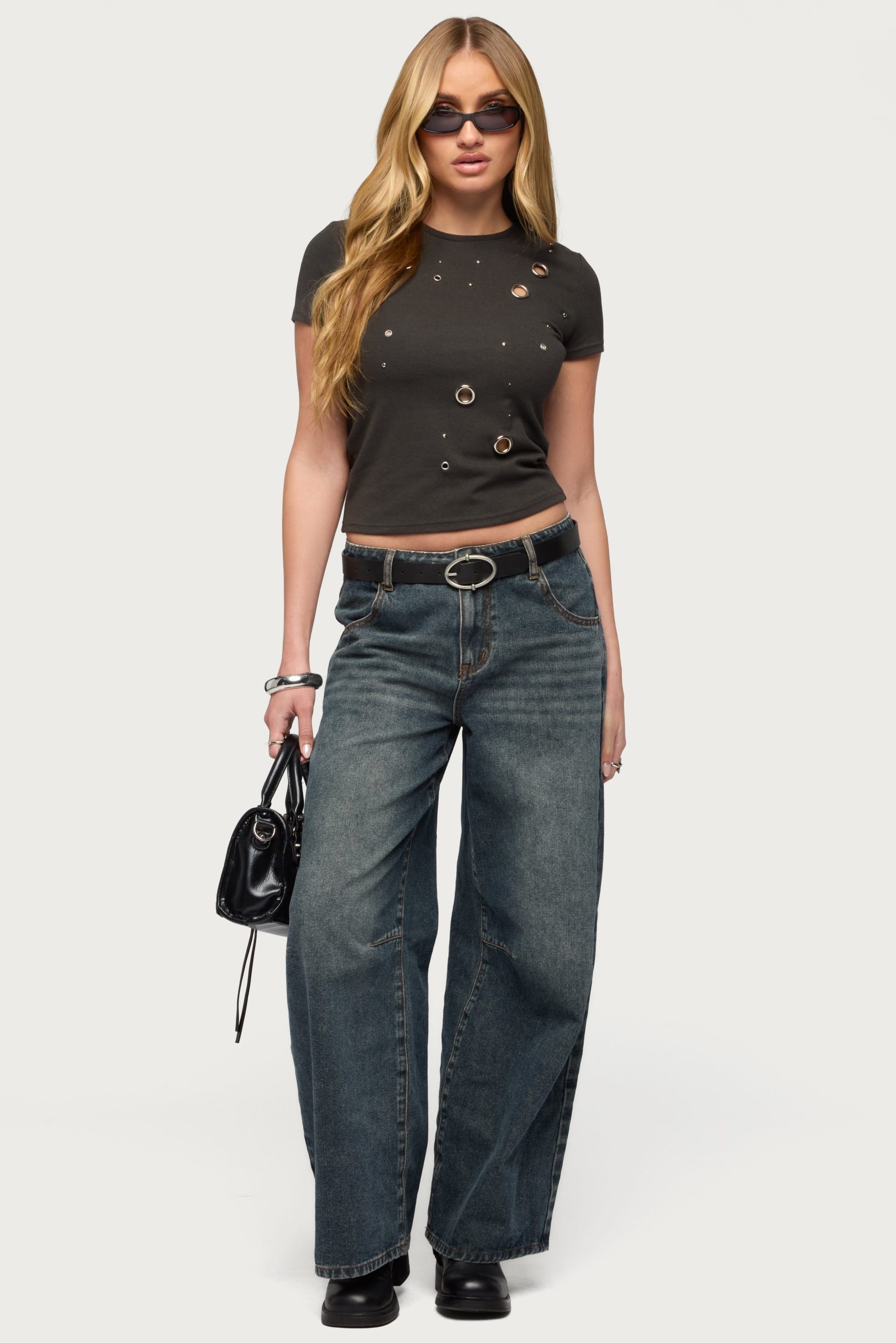 Aitana Grommet Stud T Shirt - Image 2
