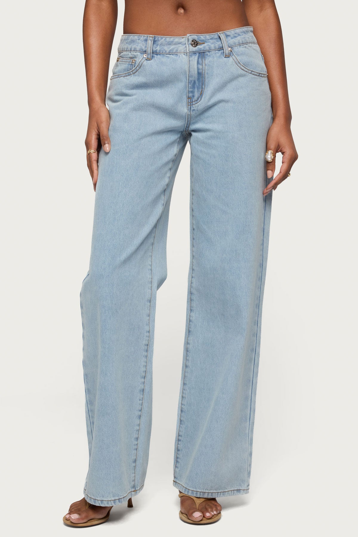 Tall Raelynn Washed Low Rise Baggy Jeans - Image 2