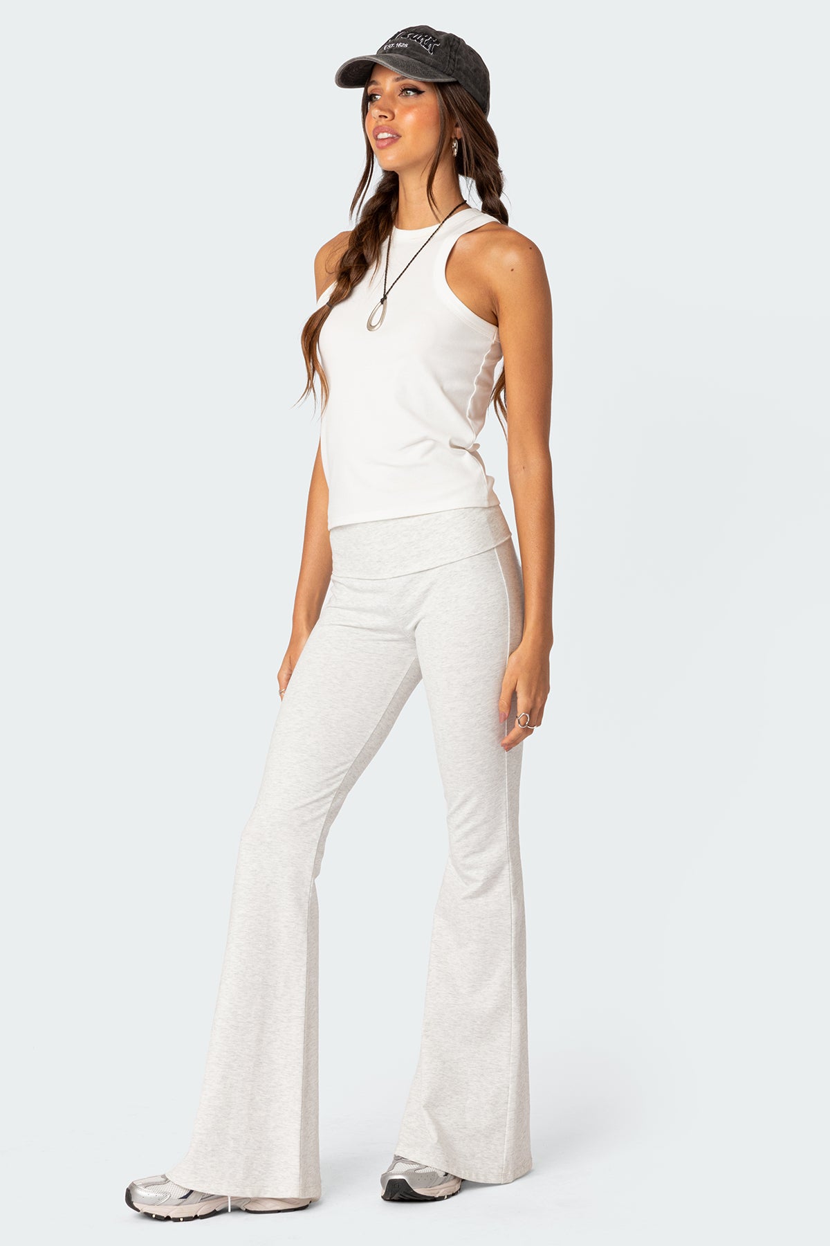 Naomi Foldover Flared Leggings - Image 5