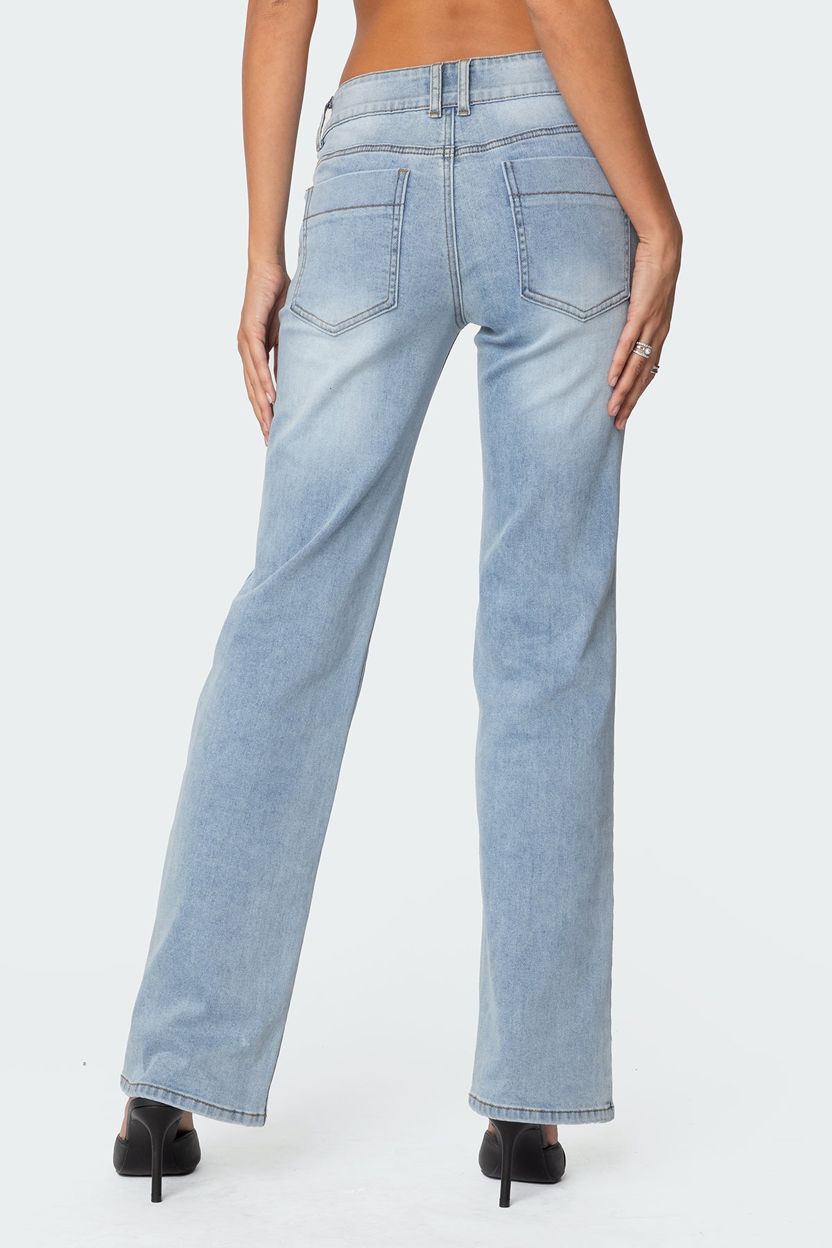 Avril Low Rise Bootcut Jeans - Image 4