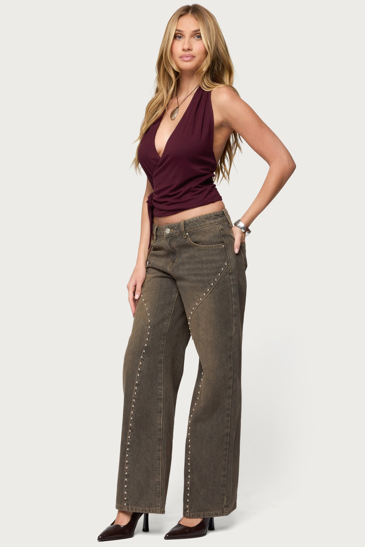 Addana Wrapped Halter Top - Image 4