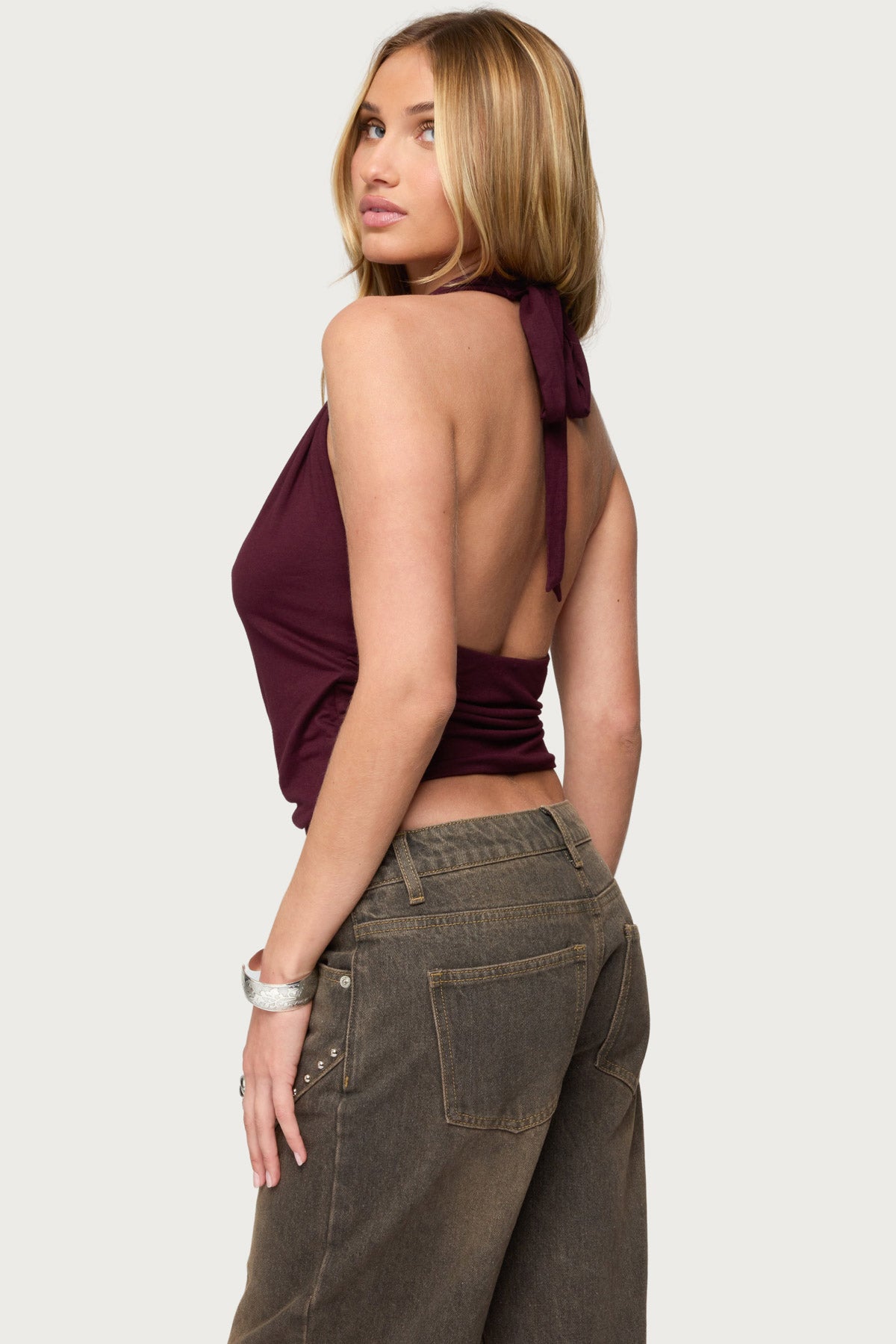 Addana Wrapped Halter Top - Image 5