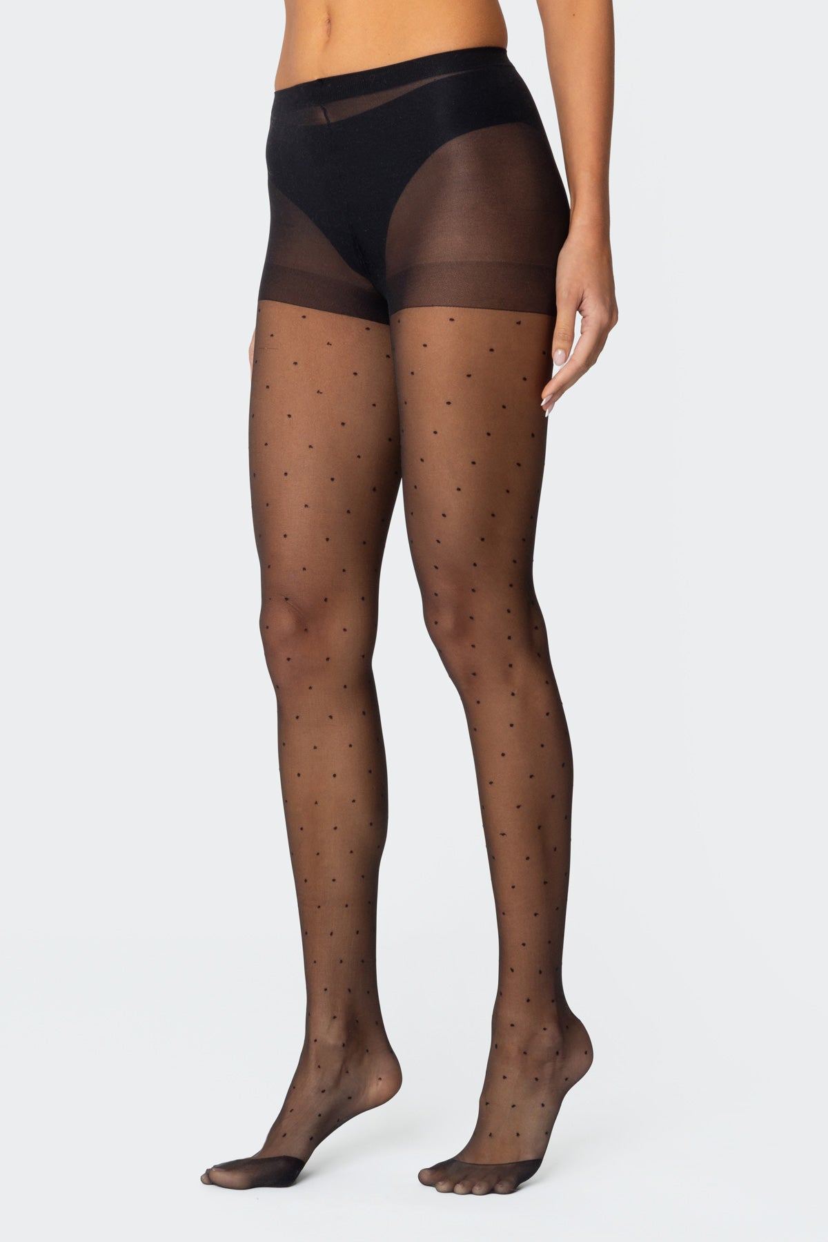 Sheer Polka Dot Tights - Image 2
