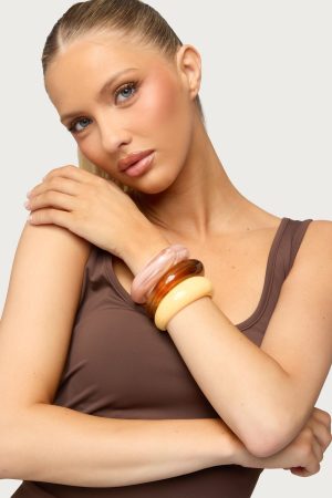 Chunky Statement Cuff Bracelet Pack