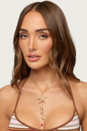 Sea Star Cascading Coastal Necklace
