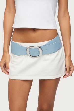 Chunky Faux Leather Belt