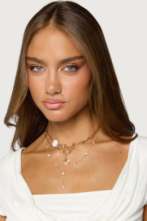 Pearly Coastal Necklace Set