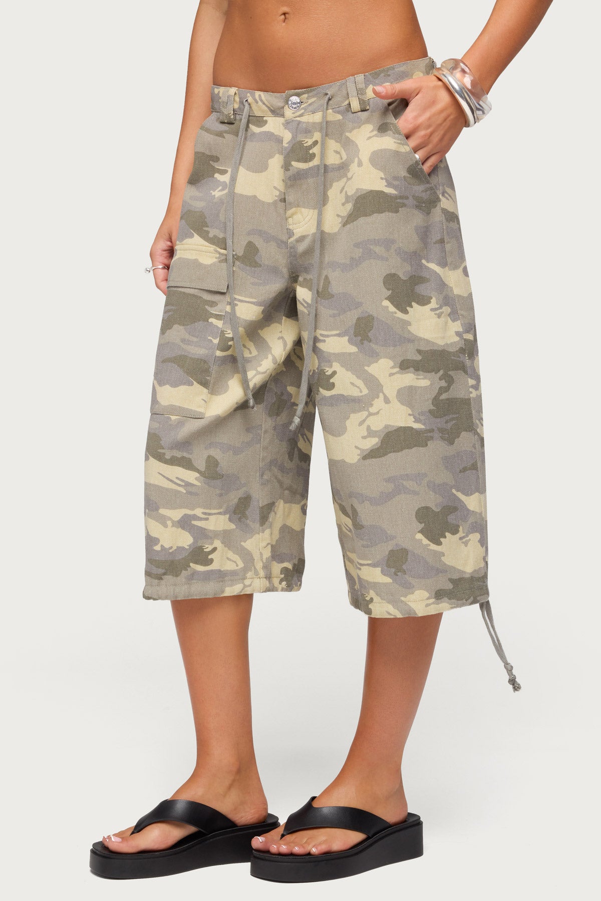 Camo Cargo Bermuda Shorts - Image 5
