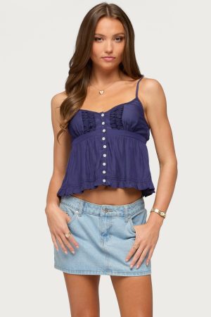 Halsey Ruffle Tank Top