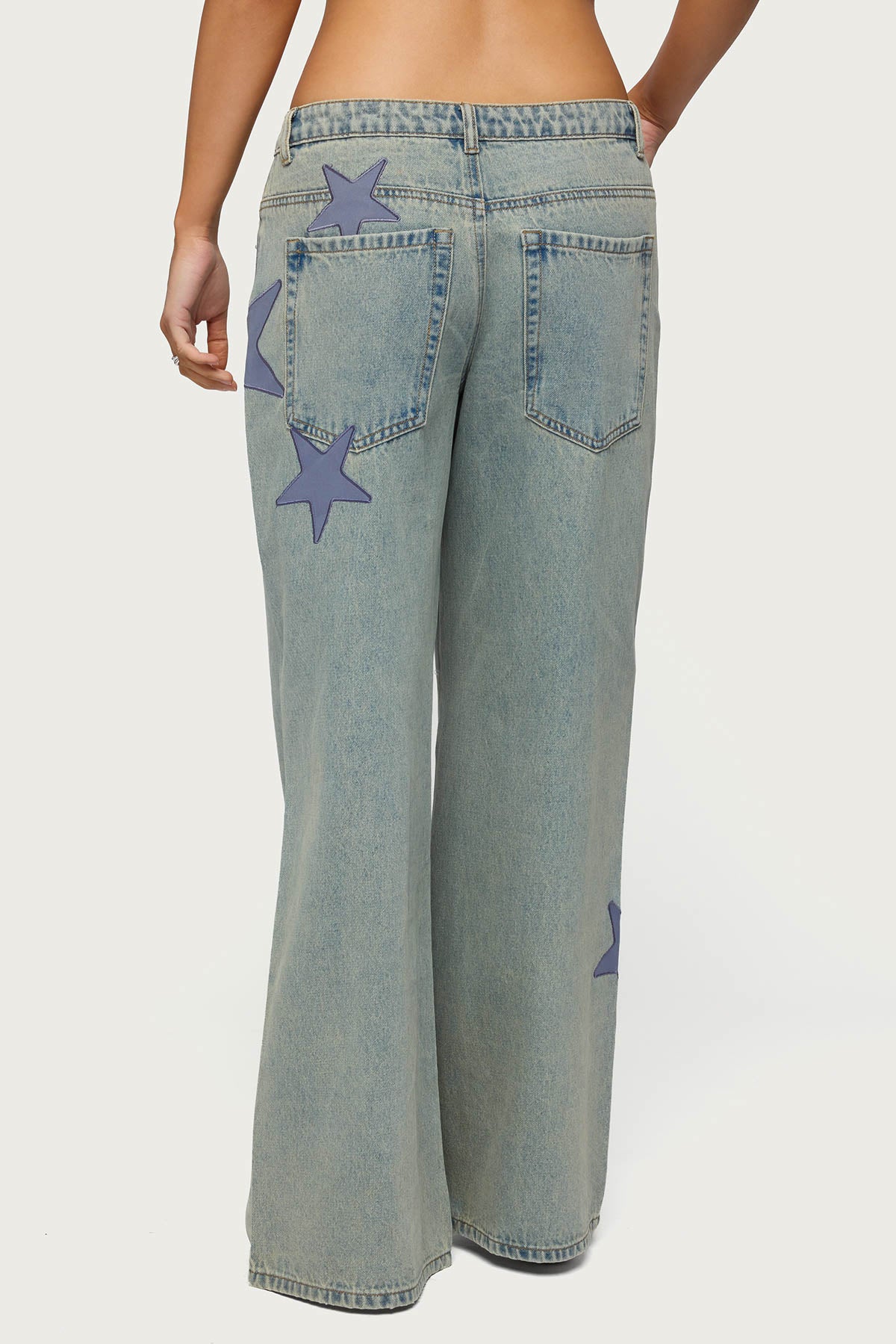 Trish Stars Low Rise Baggy Jeans - Image 2