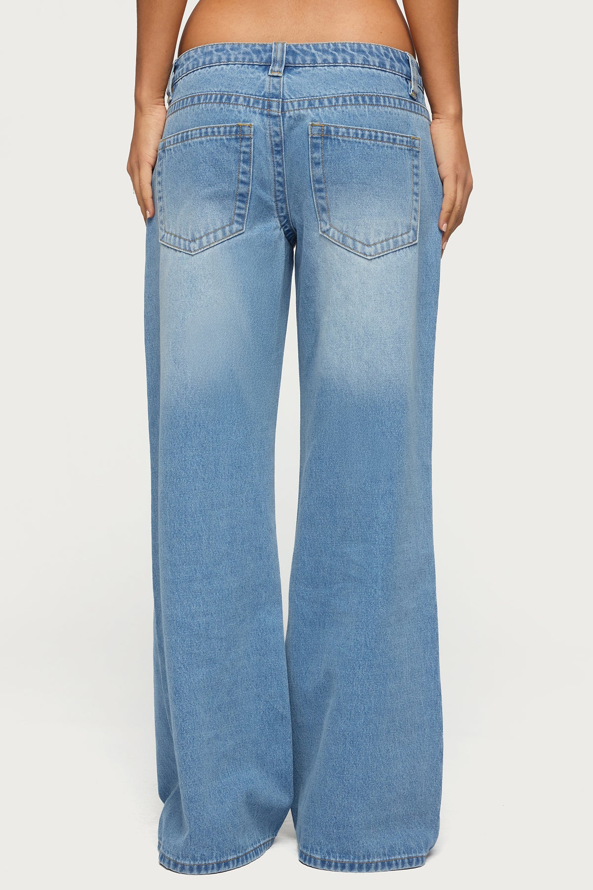 Raiyne Low Rise Wide Leg Jeans - Image 5