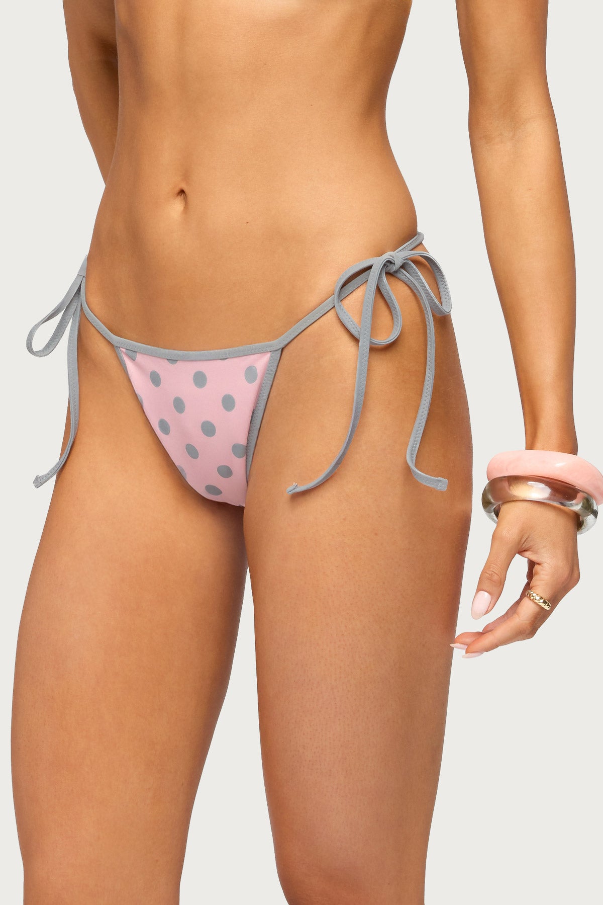 Tora Reversible Polka Dot String Bikini Bottom - Image 3