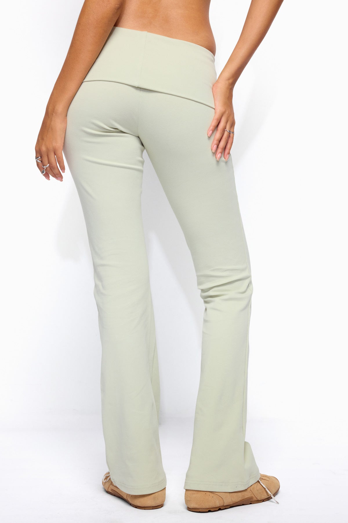Ivanne Foldover Flared Pants - Image 4