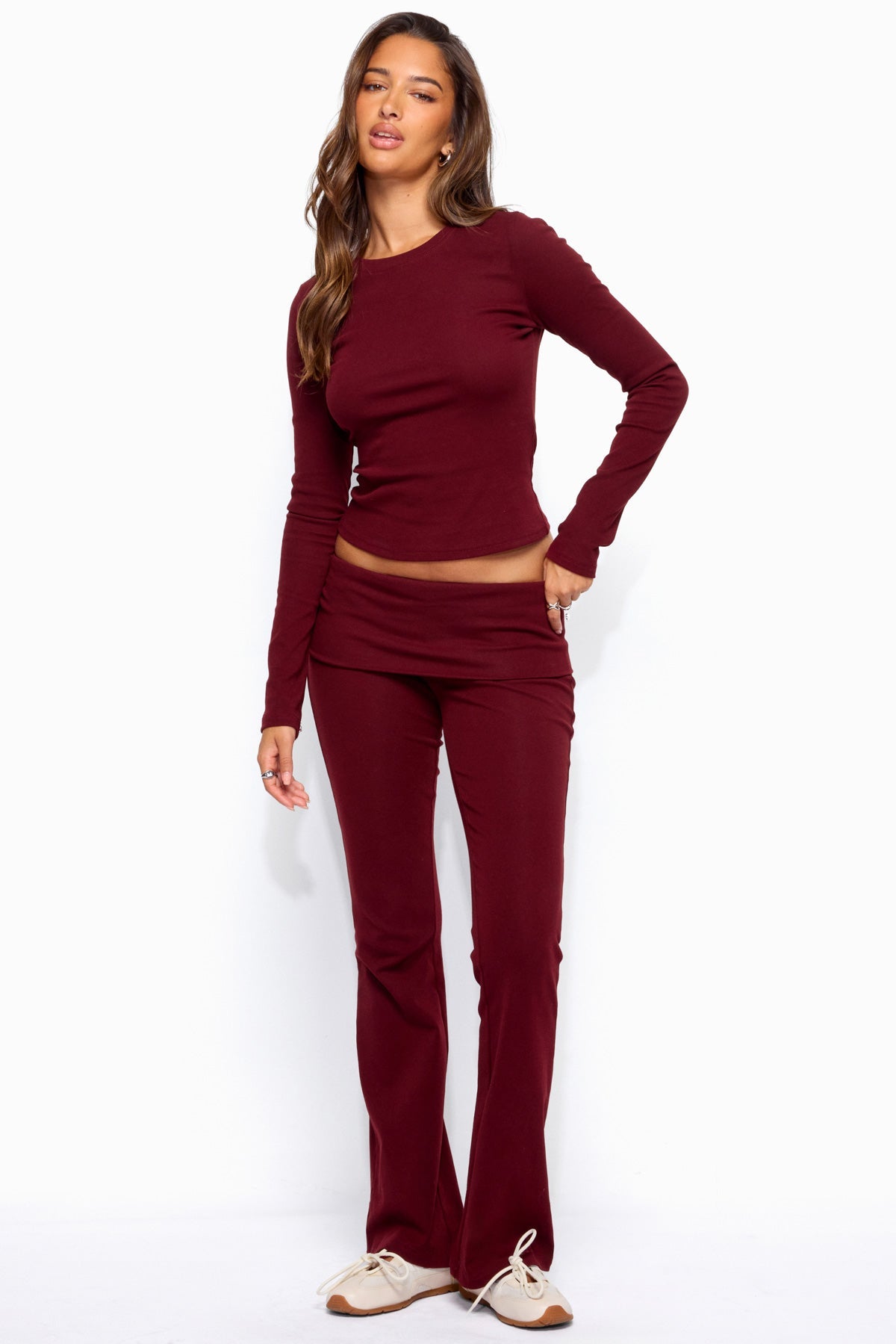 Ivanne Foldover Flared Pants - Image 6