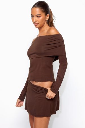 Habiba Foldover Off Shoulder Top