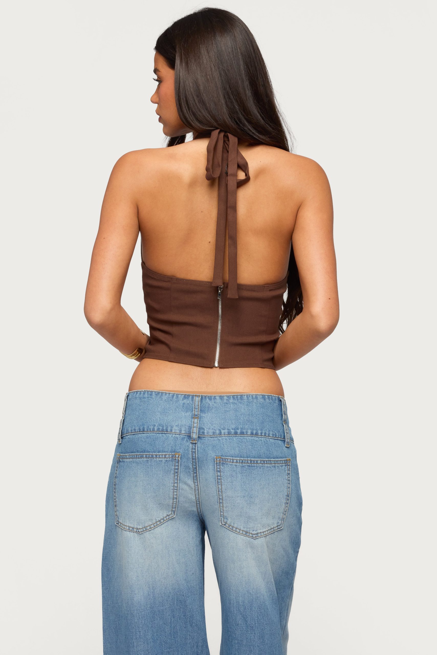 Alira Fringed Panel Halter Top - Image 5