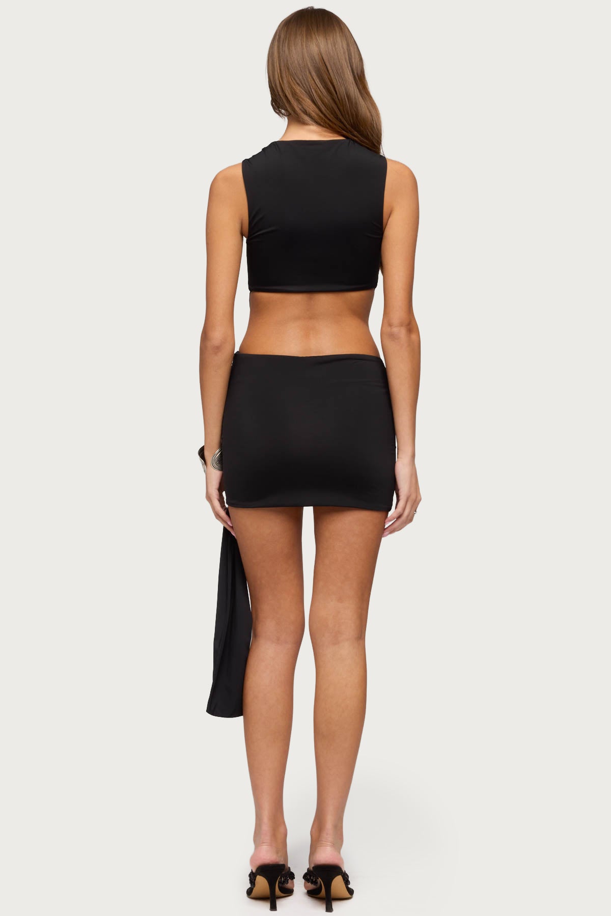 Sash Cutout Mini Dress - Image 4