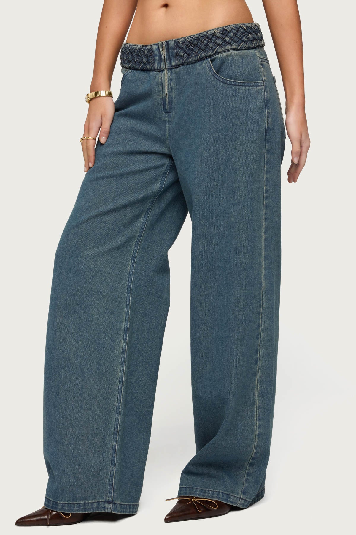 Braidey Low Rise Baggy Jeans - Image 4