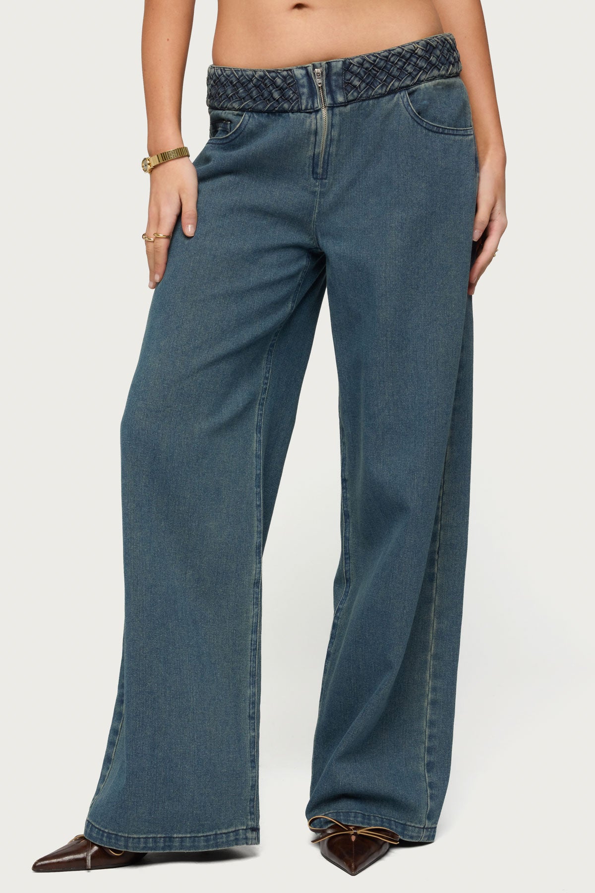 Braidey Low Rise Baggy Jeans - Image 2