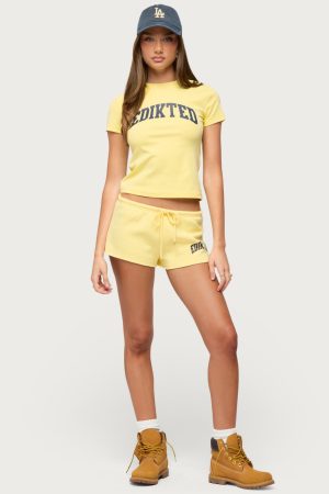 Sporty Babe Edikted Micro Shorts