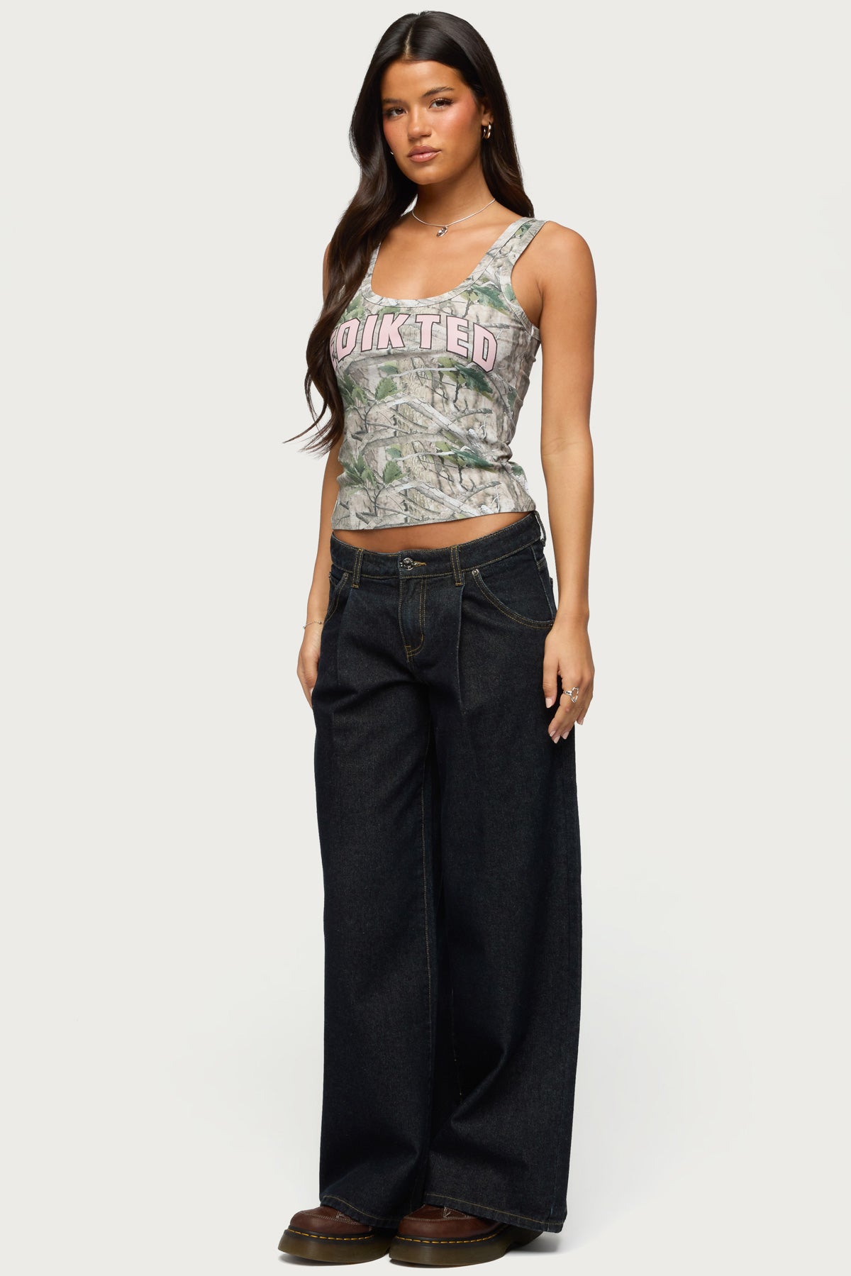 Edikted Girly Ribbed Tank Top - Image 5