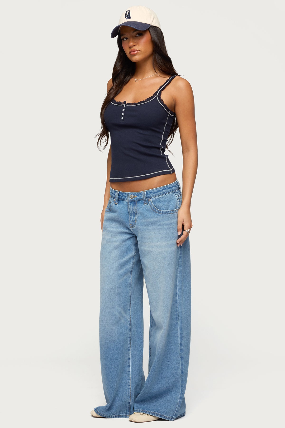 Raiyne Low Rise Wide Leg Jeans - Image 3