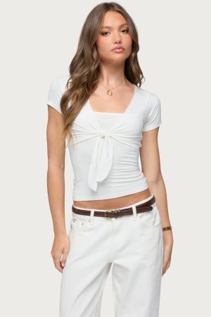 Malka Two Piece Tie Front Top