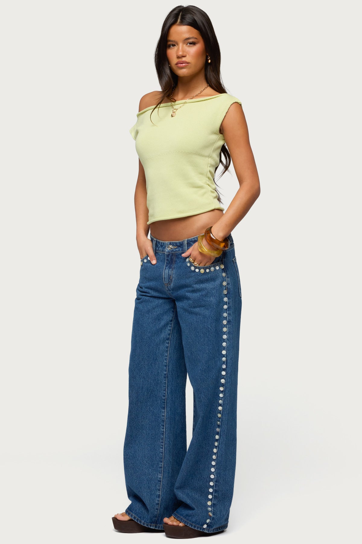 Lauria Off Shoulder Knit Top - Image 4