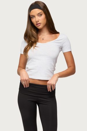 Loly Scoop Neck T Shirt