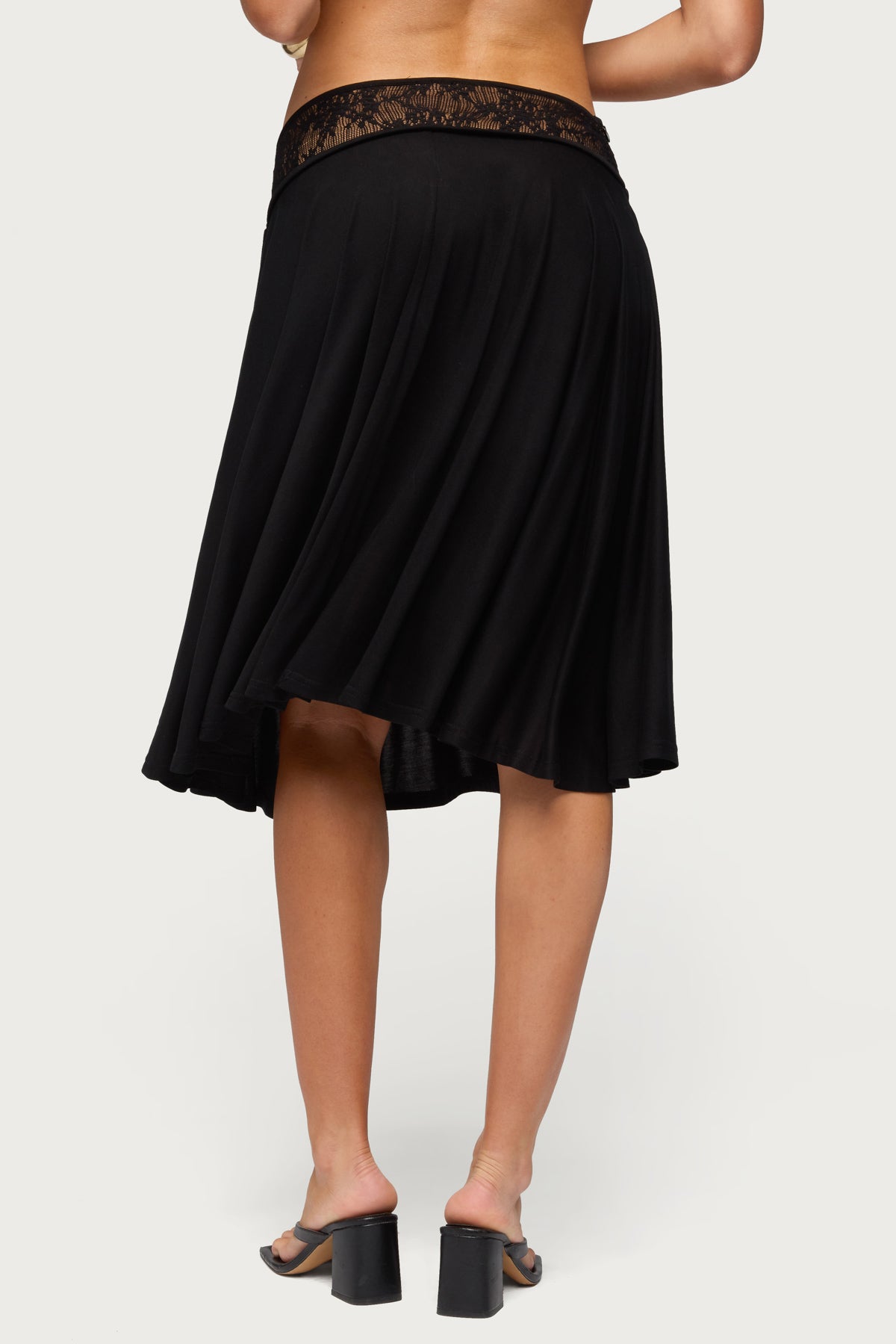 Winonah Crochet Waist Midi Skirt - Image 2