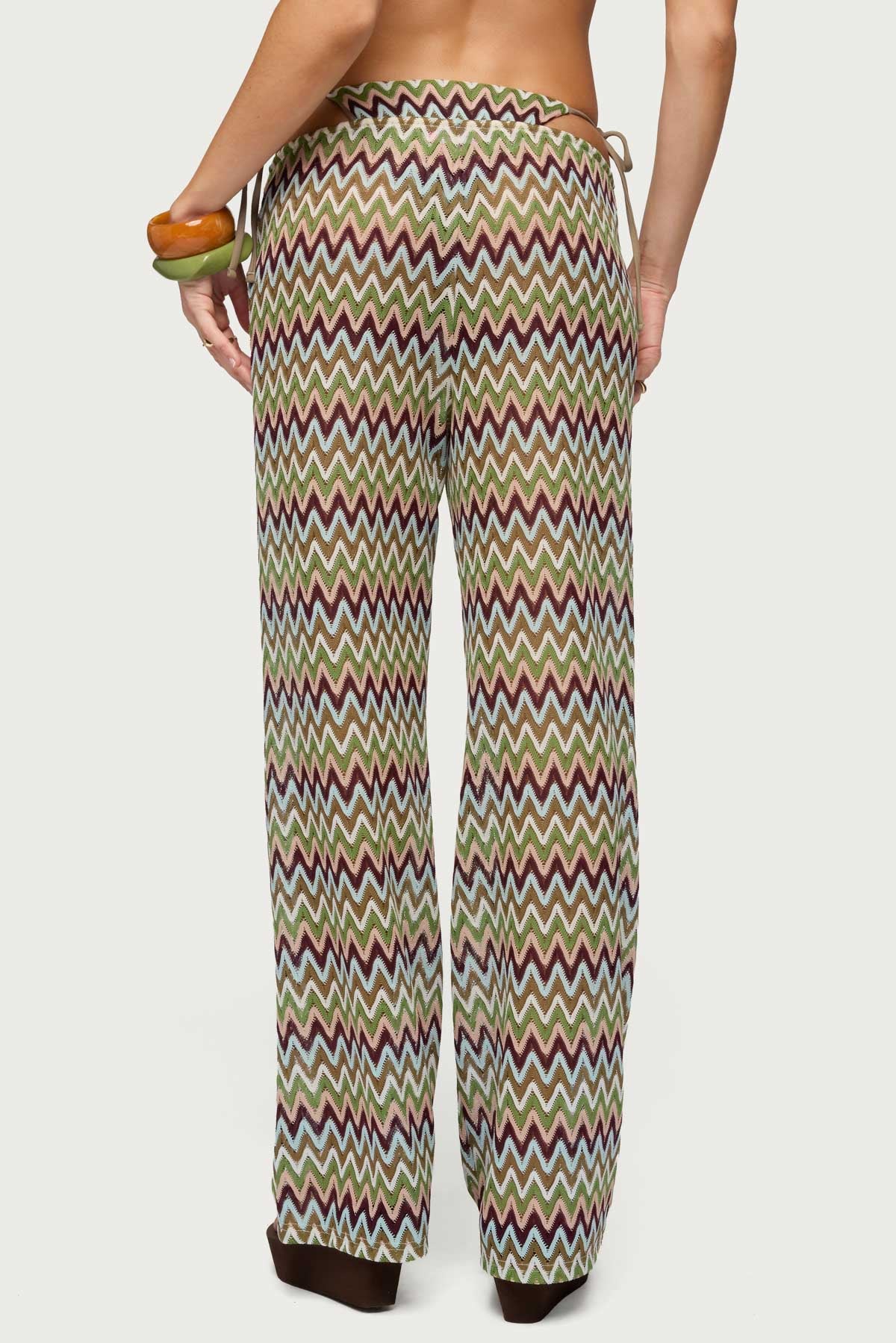 Mindee Zigzag Crochet Pants - Image 3