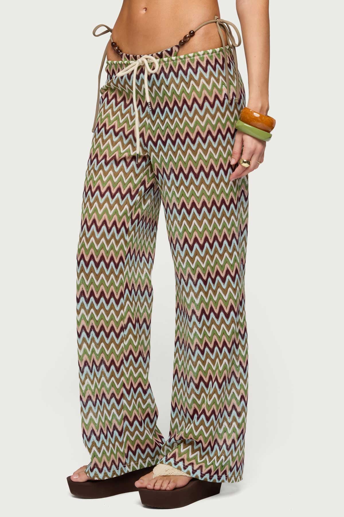Mindee Zigzag Crochet Pants - Image 4