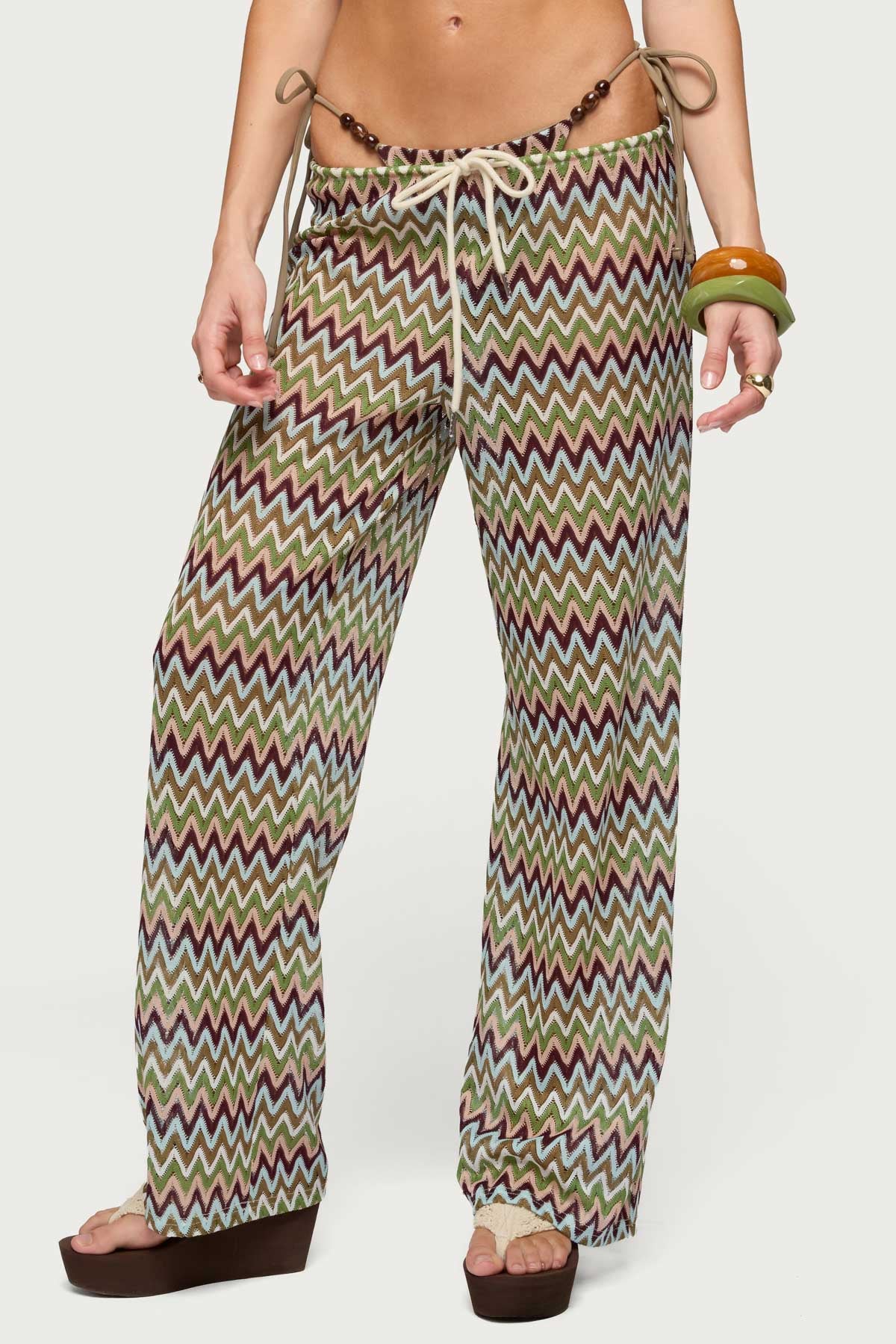 Mindee Zigzag Crochet Pants - Image 2