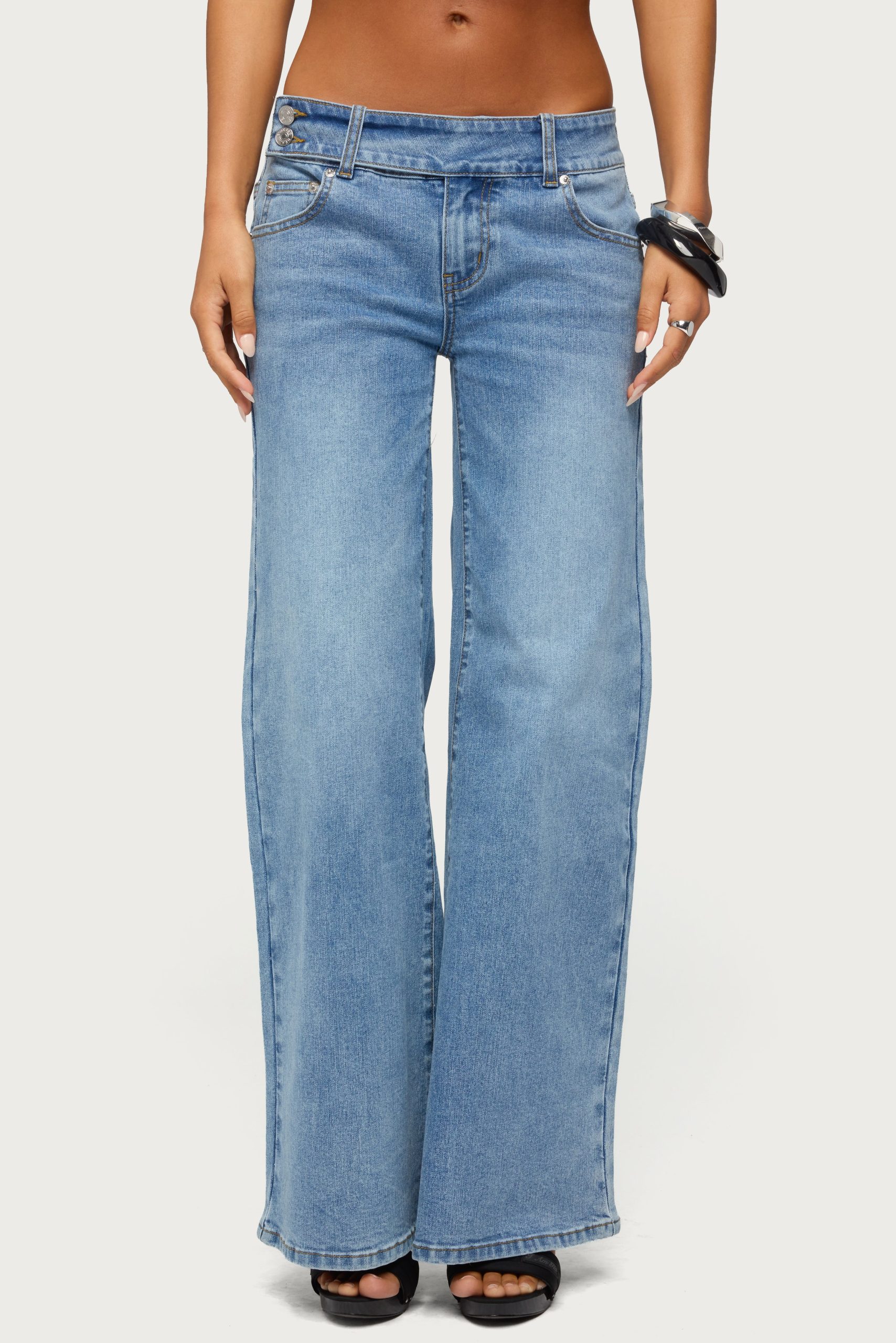 Dale Low Rise Straight Leg Stretchy Jeans - Image 2