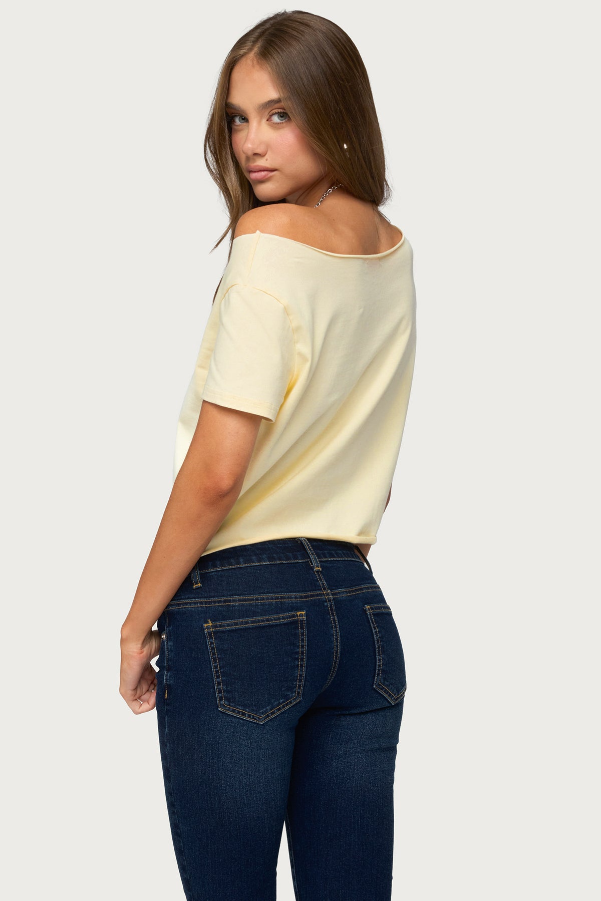USA Babe Off Shoulder T Shirt - Image 4
