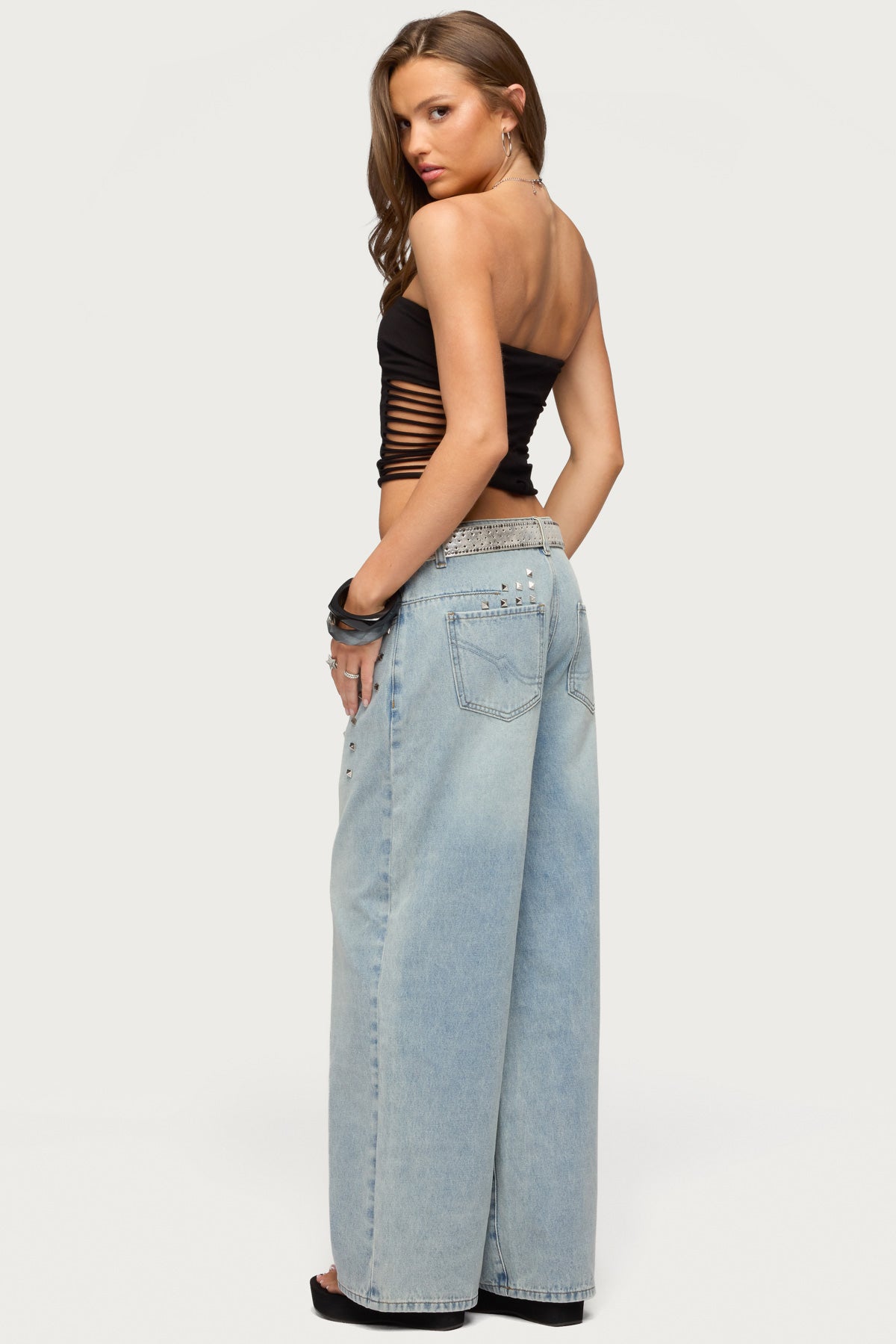 Kelcy Shredded Built In Bra Top - Image 5