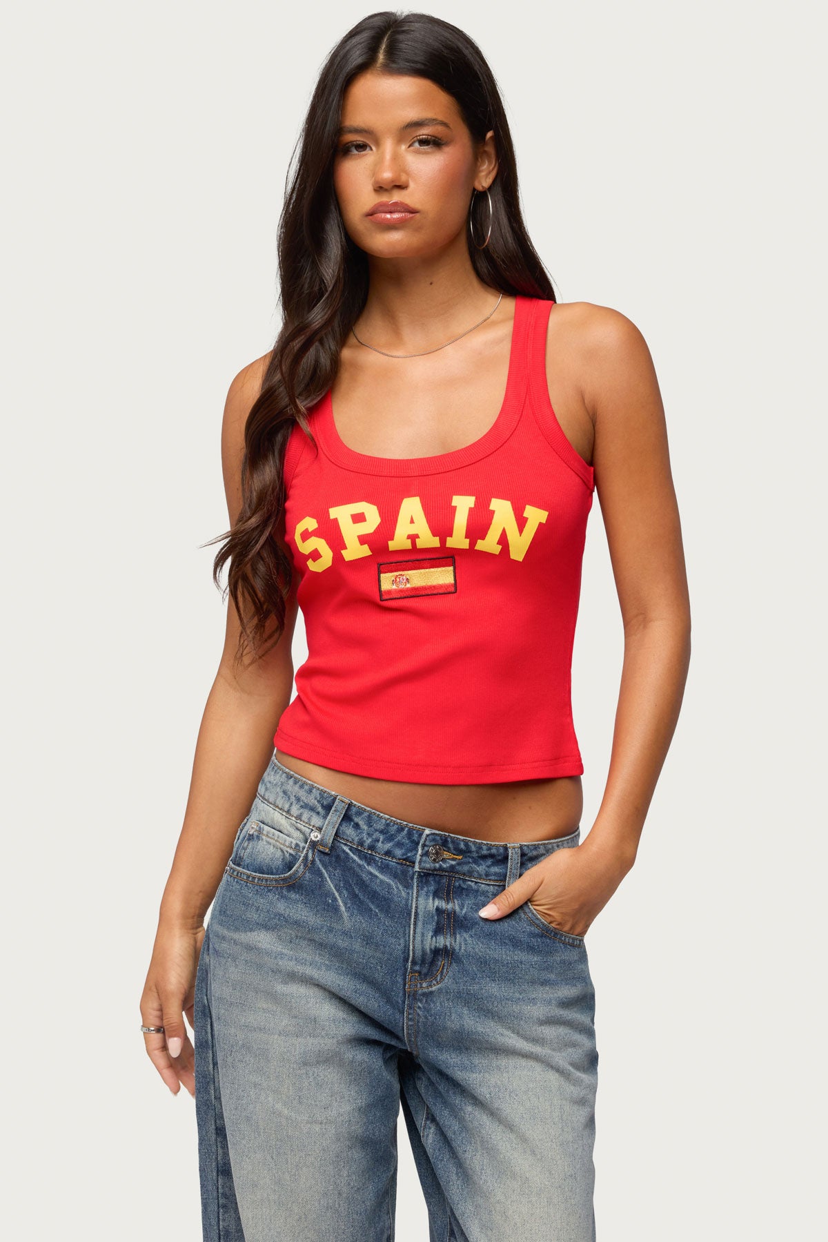 Spain Ribbed Tank Top - Image 2