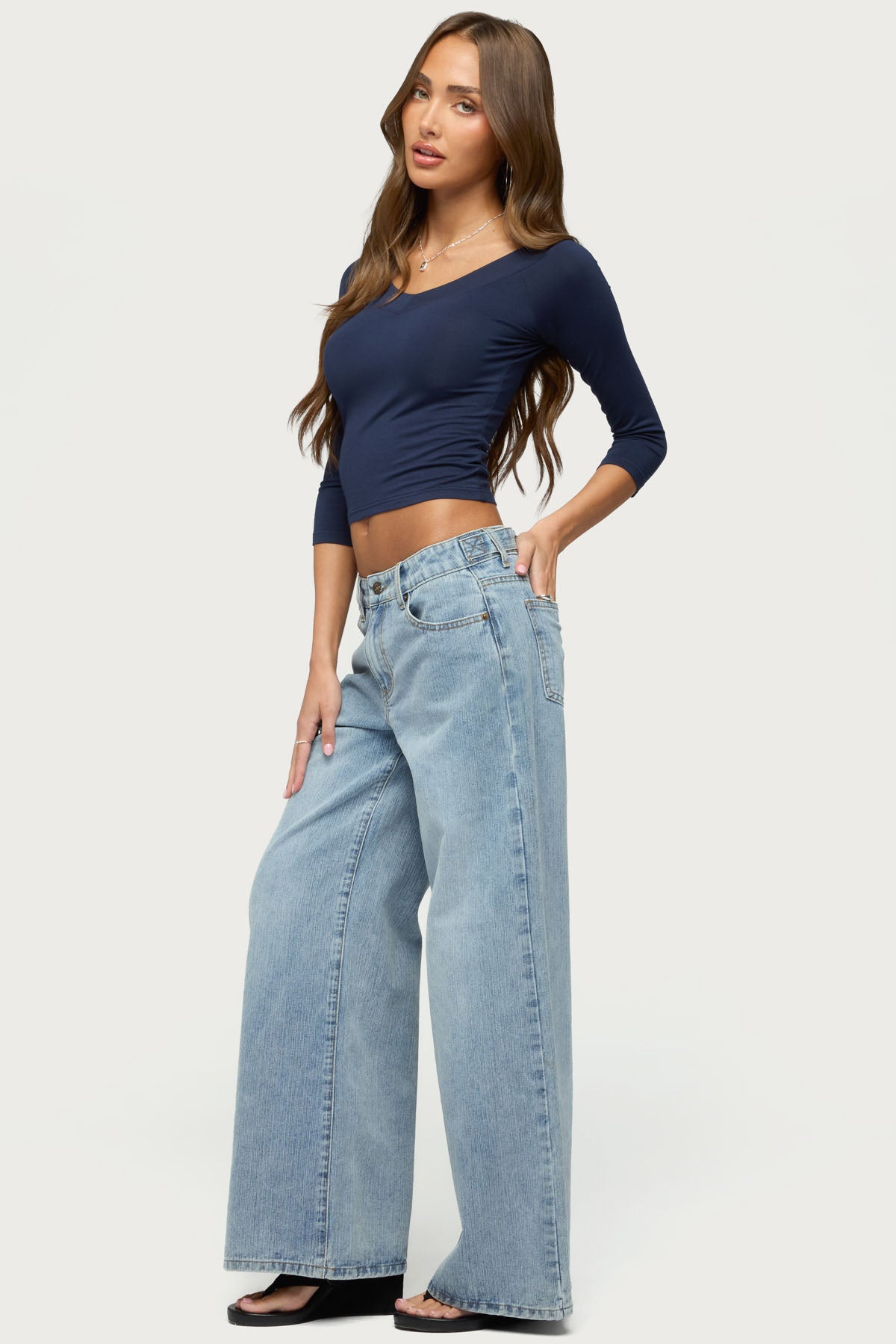 Darynne Low Rise Baggy Jeans - Image 3