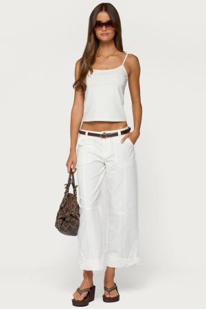 Odettia Sheer Cotton Pants