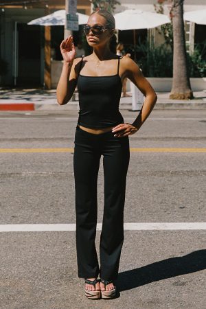 Anika Scooped Straight Leg Pants