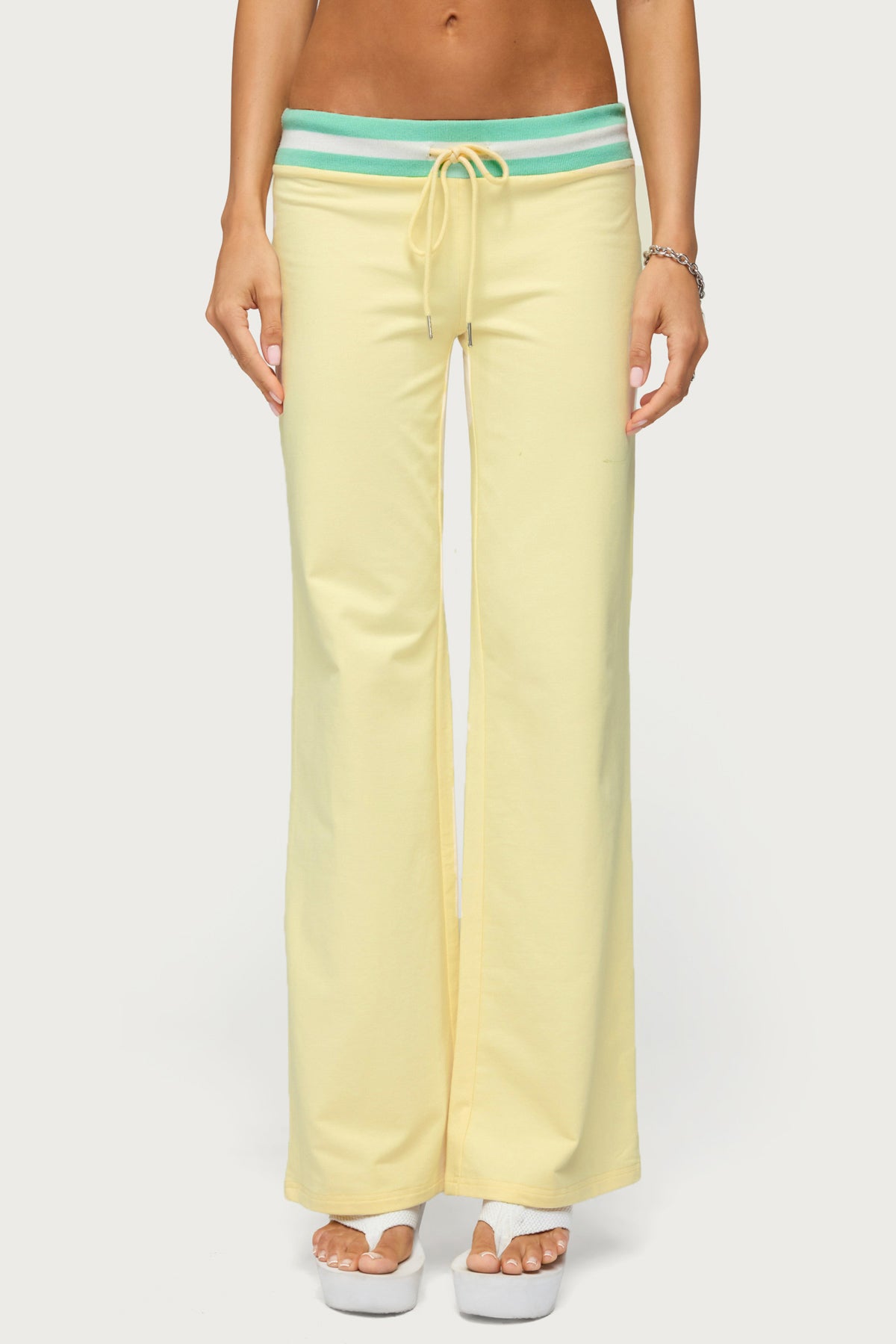 Clioh Contrast Waist Sweatpants - Image 2