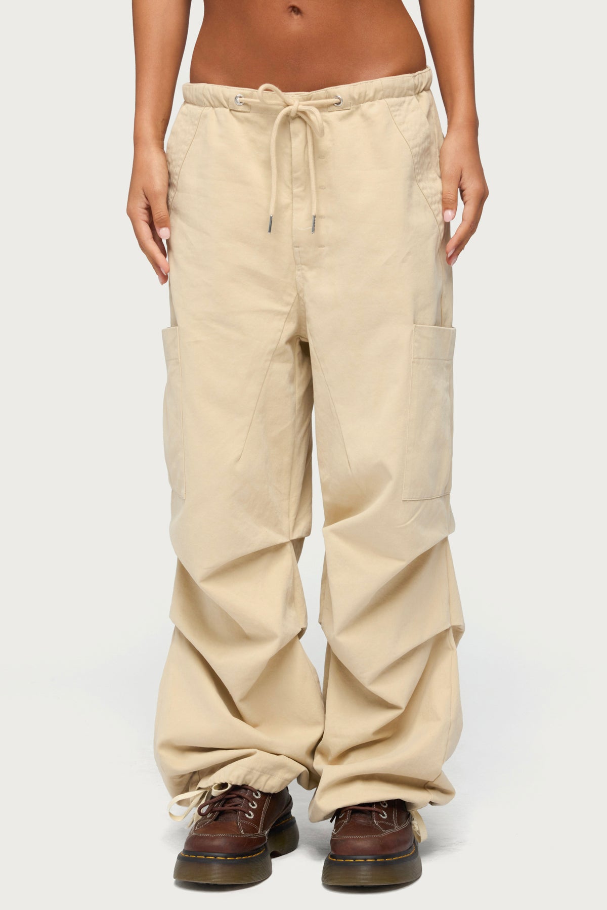 Emzi Baggy Cotton Cargo Pants - Image 3
